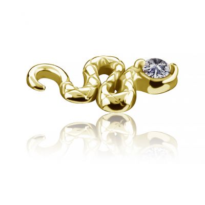 BAGUE DE REMPLACEMENT SERPENT PLAQUÉE OR
