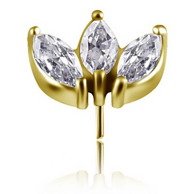 LOTUS FLOWER THREADLESS PIERCING REPLACEMENT