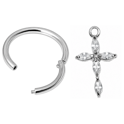 CÍRCULO CLICKER CON CRUZ DE CRISTAL