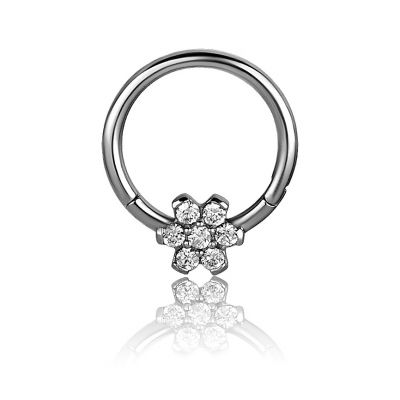 PIERCING HELIX CLICKER CON CRISTALES