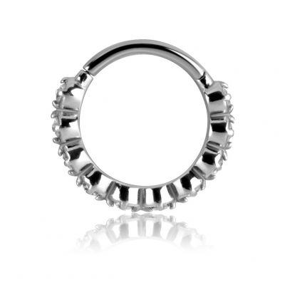 CERCHIO CLICKER CON CRISTALLI IN CUBIC ZIRCONIA