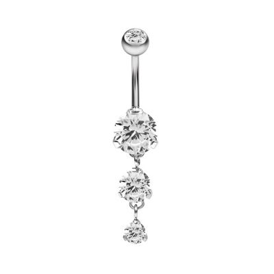 BAUCHNABELPIERCING MIT KRISTALLE