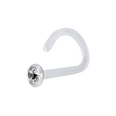 PIERCING AL NASO BIOPLAST CON CRISTALLO