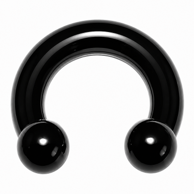 BLACK CIRCULAR BAR WITH BALLS