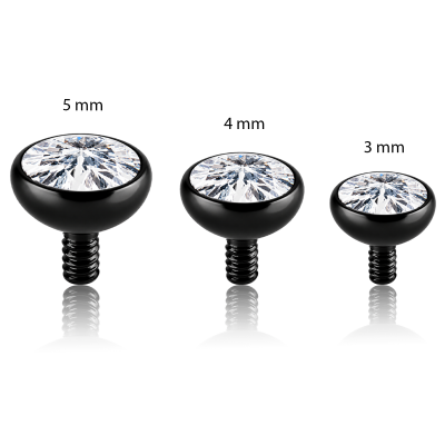 ANCLA MICRODERMAL NEGRA CON CRISTAL