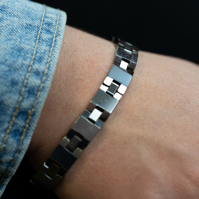 BRACCIALE SEMPLICE IN TUNGSTENO 