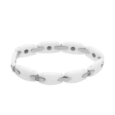 BRACCIALE CON CRISTALLI E CERAMICA