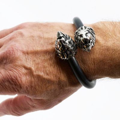PULSERA DE HOMBRE CON LEONES