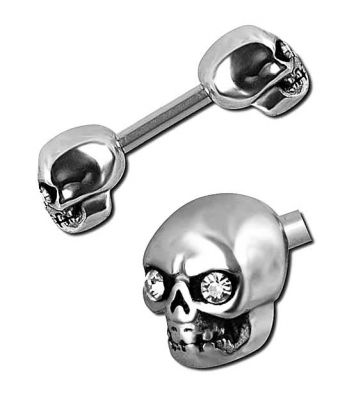 HELIX PIERCING MIT SCHÄDEL