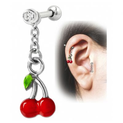 HELIX PIERCING MIT KIRSCHEN