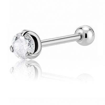 PIERCING BARRE AVEC CRISTAL