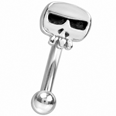 PIERCING PARA LA CEJA CON CALAVERA