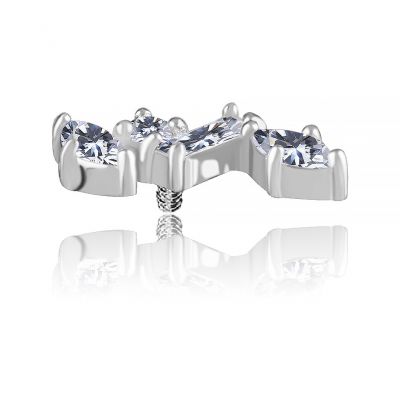 REPUESTO CON CIRCONITA CÚBICA PREMIUM EN CROMO-COBALTO