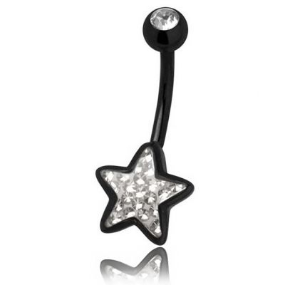 BAUCHNABELPIERCING MIT STERN