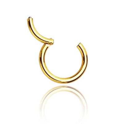 CÍRCULO PARA NARIZ EN ORO CON CLICKER
