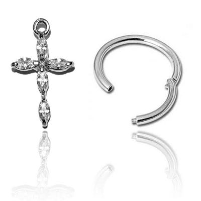 CLICKER-KREIS MIT KRISTALLKREUZ