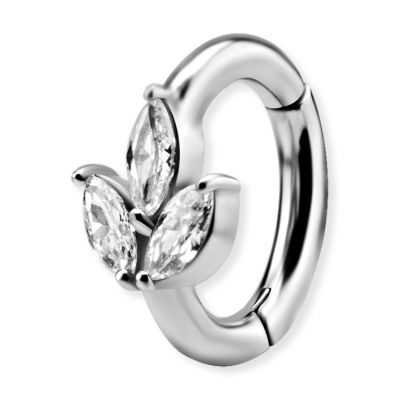 LEAVES IN CRYSTALS WITH NICKEL-FREE NAVEL CIRCLE