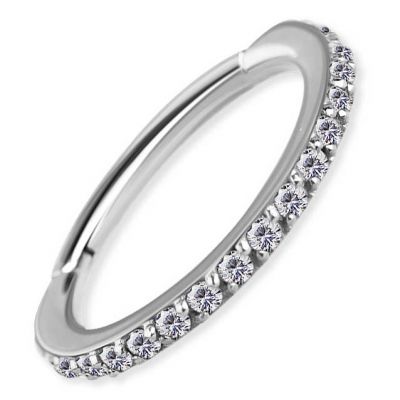 CERCHIO CLICKER LUCIDATO A MANO CON CRISTALLI PREMIUM ZIRCONIA
