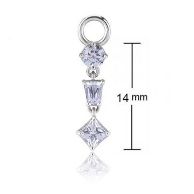 CHARM CON CRISTALES COLGANTES