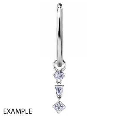 CHARM WITH DANGLING CRYSTALS