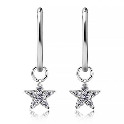 PENDENTIF AVEC ÉTOILE DE DIAMANTS POUR PIERCING CIRCULAIRE