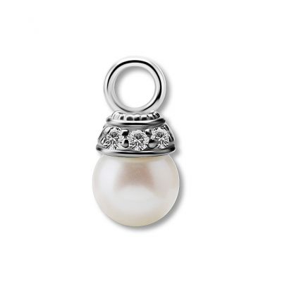 CIONDOLO CON PERLA D'ACQUA DOLCE E CUBIC ZIRCONIA PREMIUM
