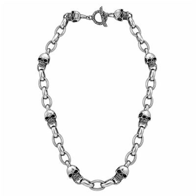COLLIER À CHAÎNE AVEC CRÂNES