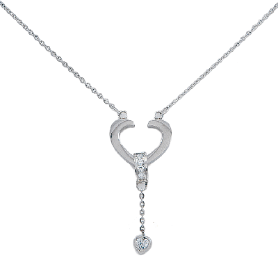 COLLAR CON CORAZÓN Y CRISTALES