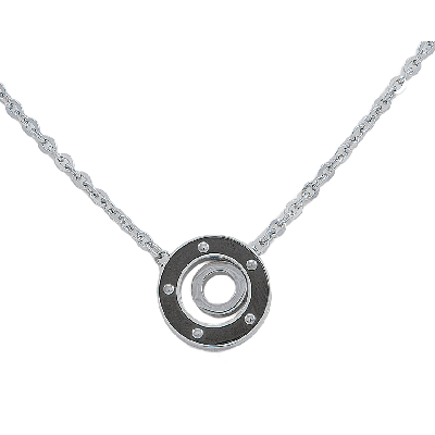 COLLAR CON DISCO NEGRO