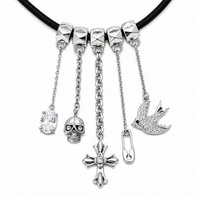 NECKLACE WITH FIVE CHARMS