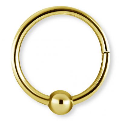 PIERCING DE NEZ PLAQUÉ OR AVEC BILLE