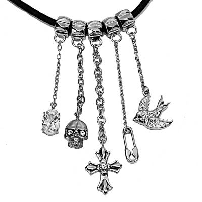 COLLANA CON CINQUE CIONDOLI