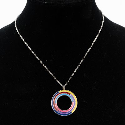 COLLANA CON DISCO COLORATO