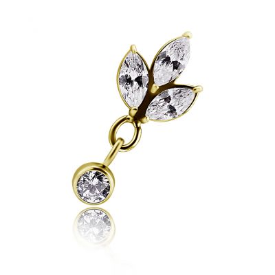GOLDENER ERSATZ FÜR TRAGUS-PIERCING