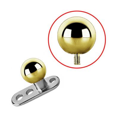 MICRODERMAL WITH GOLDEN BALL