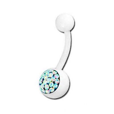 BAUCHNABELPIERCING MIT KRISTALLE