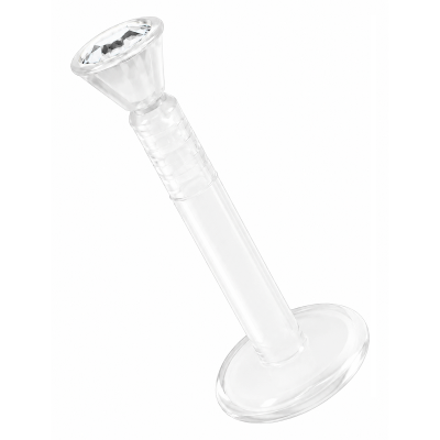 BIOPLAST LABRET WITH CRYSTAL