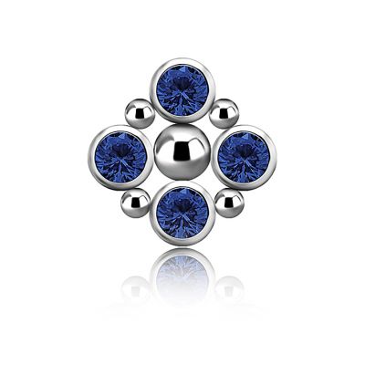 RHOMBUS WITH PREMIUM ZIRCONIA CRYSTALS