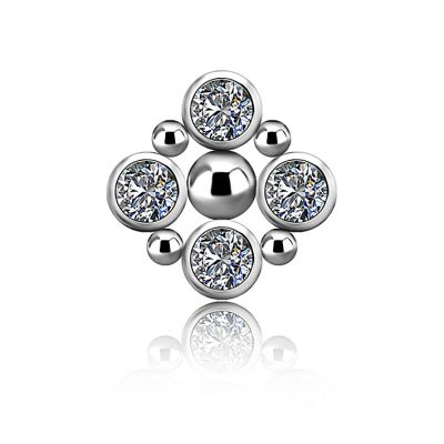 RHOMBUS WITH PREMIUM ZIRCONIA CRYSTALS