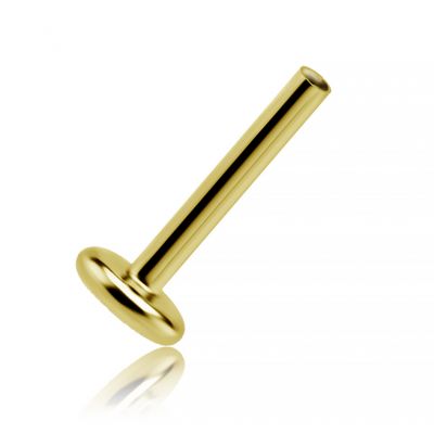 LABRET THREADLESS PLAQUÉ OR