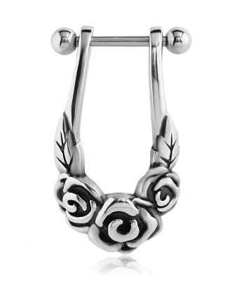 HELIX PIERCING MIT ROSE