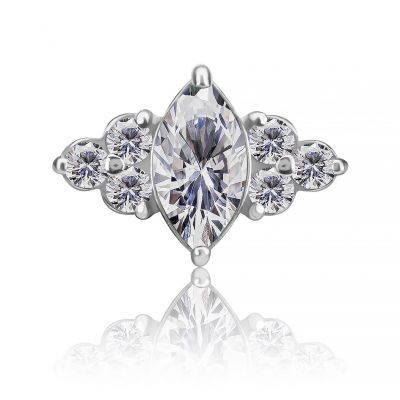 LABRET CON REPUESTO DE CIRCONIA PREMIUM