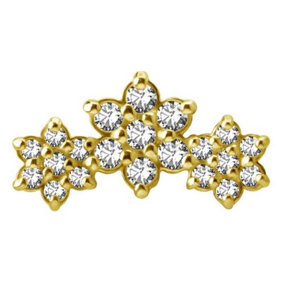 JEWEL WITH CRYSTAL FLOWERS