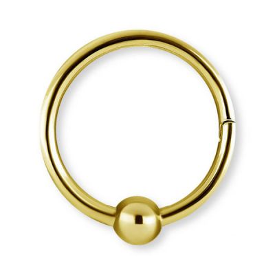 PIERCING DA NASO PLACCATO ORO CON SFERA