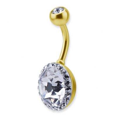 PIERCING BANANA CON CRISTALLI PREMIUM