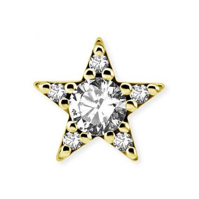 GOLD COMPONENT WITH STAR AND EXTERNAL THREAD