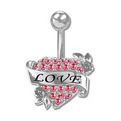 BAUCHNABELPIERCING MIT HERZ