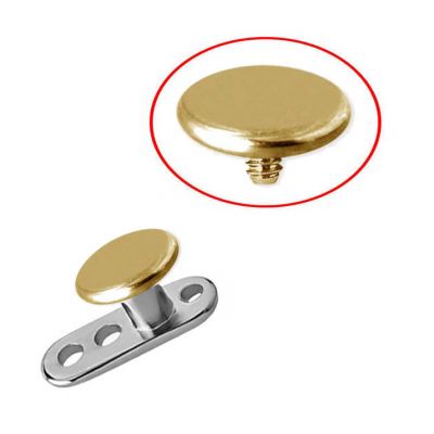 MICRODERMAL MIT GOLDENER SCHEIBE