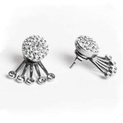 OHRRINGE MIT HÄNGENDEN KRISTALLEN