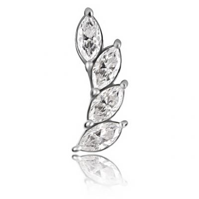 PIERCING SENZA FILETTO CON ACCESSORIO AD ALA